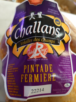 Pintade fermière de Challans PAC