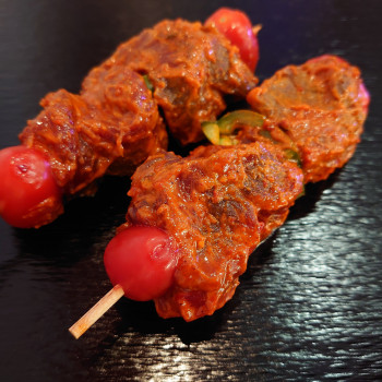 Brochette de bœuf mariné au piment d'Espelette